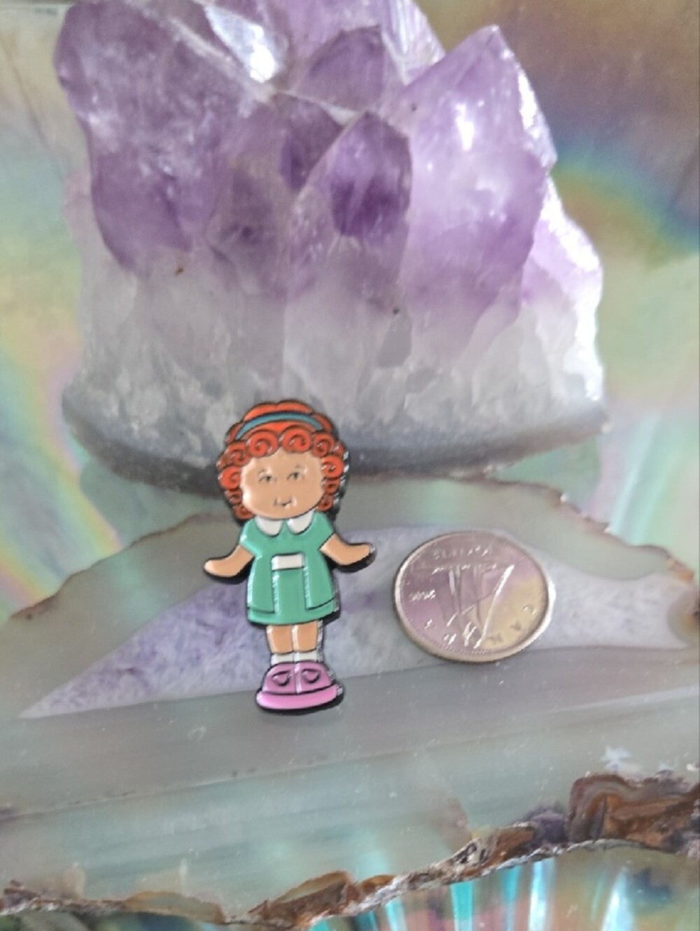 🍒 Brand NEW Retro Redhead Doll Enamel Pin! ✨🎀 Y2K Vibes 90s Nostalgia